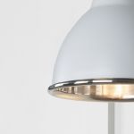 Smooth Nickel Brindley Wall Light in Birch