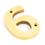From The Anvil Polished Brass Numeral