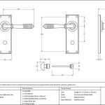 From The Anvil Reeded Lever on Backplate Set