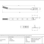 Anvil Brompton Casement Stay