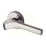 Heritage Brass - Tiffany Door Handle on Round Rose