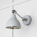 Smooth Nickel Brindley Wall Light in Birch