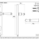 From The Anvil Regency Lever on Backplate Set