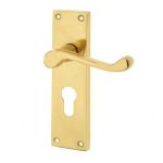 Jedo Victorian Scroll Lever on Back Plate