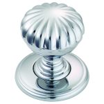 Polished Chrome Delamain Flower Knob 32mm