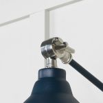 Hammered Nickel Brindley Wall Light in Dusk
