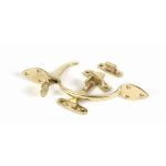 Polished Brass Cast Suffolk Latch Set