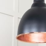 Smooth Copper Brindley Cluster Pendant in Elan Black