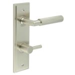 Burlington Piccadilly Knurled Door Handles On Back Plate with Turn & Release