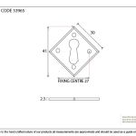 Anvil Diamond Euro Escutcheon