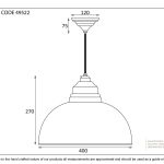 Smooth Brass Harborne Pendant