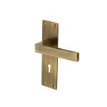 Heritage Brass - Metro Door Handle on Plate