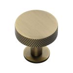 Heritage Brass - Knurled Disc Cabinet Knob with Rose