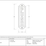 Antique Pewter Push Sign