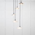 Smooth Copper Flora Cluster Pendant in Birch