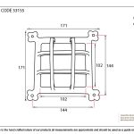 Black Raised Door Grill