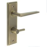 Burlington Mayfair Door Handles On Back Plate with Turn & Release