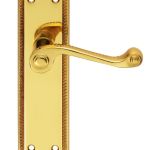 Georgian Lever on Shaped Backplate