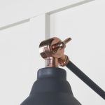 Smooth Copper Brindley Wall Light in Slate