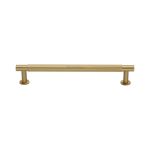 Heritage Brass - Partial Knurled Cabinet Pull Handle with Rose