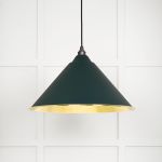 Hammered Brass Hockley Pendant in Dingle