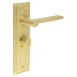 Burlington Fitzrovia Door Handles On Back Plate with Turn & Release