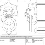 Anvil Lion Head Door Knocker