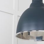 Smooth Nickel Brindley Cluster Pendant in Soot