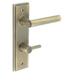 Burlington Richmond Door Handles On Back Plate with Turn & Release