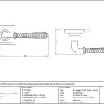 AnvilHammered Newbury Lever on Rose Set (Square) Unsprung
