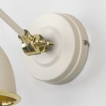 Smooth Brass Brindley Wall Light in Teasel