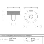 Anvil Brompton Centre Door Knob (Plain)
