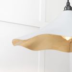 Smooth Brass Flora Pendant in Birch