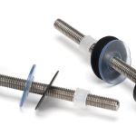 Matt Black SS (304) 100mm Bolt Fixings for T Bar (2)