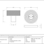 Anvil Brompton Mortice/Rim Knob Set (Beehive)