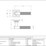 Anvil Brompton Lever on Rose Set (Square)