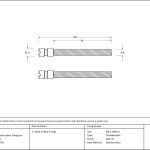 Satin SS (304) 100mm Back to Back Fixings for T Bar (2)