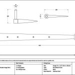24" Band & Spike Hinge (Pair)