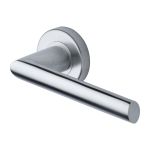 Heritage Brass - Mercury Door Handle on Round Rose