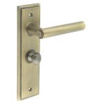 Burlington Richmond Door Handles On Back Plate with Turn & Release