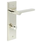 Burlington Fitzrovia Door Handles On Back Plate with Turn & Release