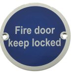 Stainless Steel Fire Door Locked