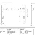 From The Anvil Narrow Lever Espag. Lock Set