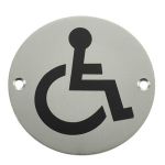 Stainless Steel Disabled Symbol