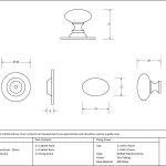 From The Anvil Oval Cabinet Knob