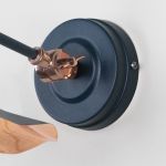 Smooth Copper Flora Wall Light in Dusk