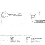 Anvil Hammered Newbury Lever on Rose Set (Plain) Unsprung
