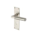 Heritage Brass - Bauhaus Door Handle on Plate