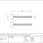 Polished SS (304) 100mm Bolt Fixings for T Bar (2)