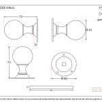 Anvil Ball Mortice Knob Set